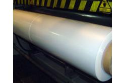 Polyethylene wrap in rolls for lamination.