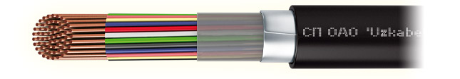 City telephone cables with polyethylene insulation in a plastic sheath