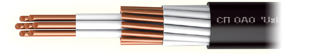 Control cables with plastic insulation