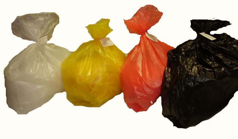 Garbage collection and waste disposal bags